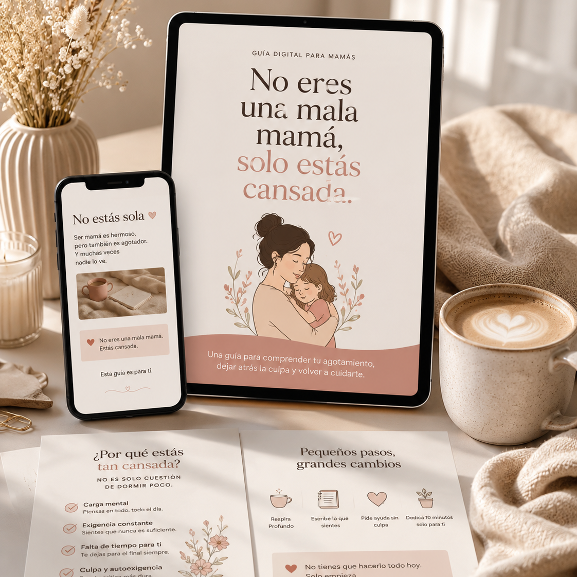 No eres una mala mamá, solo estás cansada